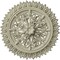 Ekena Millwork Lariah Ceiling Medallion (Fits Canopies up to 1 3/8"), 24 3/4"OD 1 3/8"ID x 3 1/4"P, Clear Yellow CM24LACYF - alternate 1